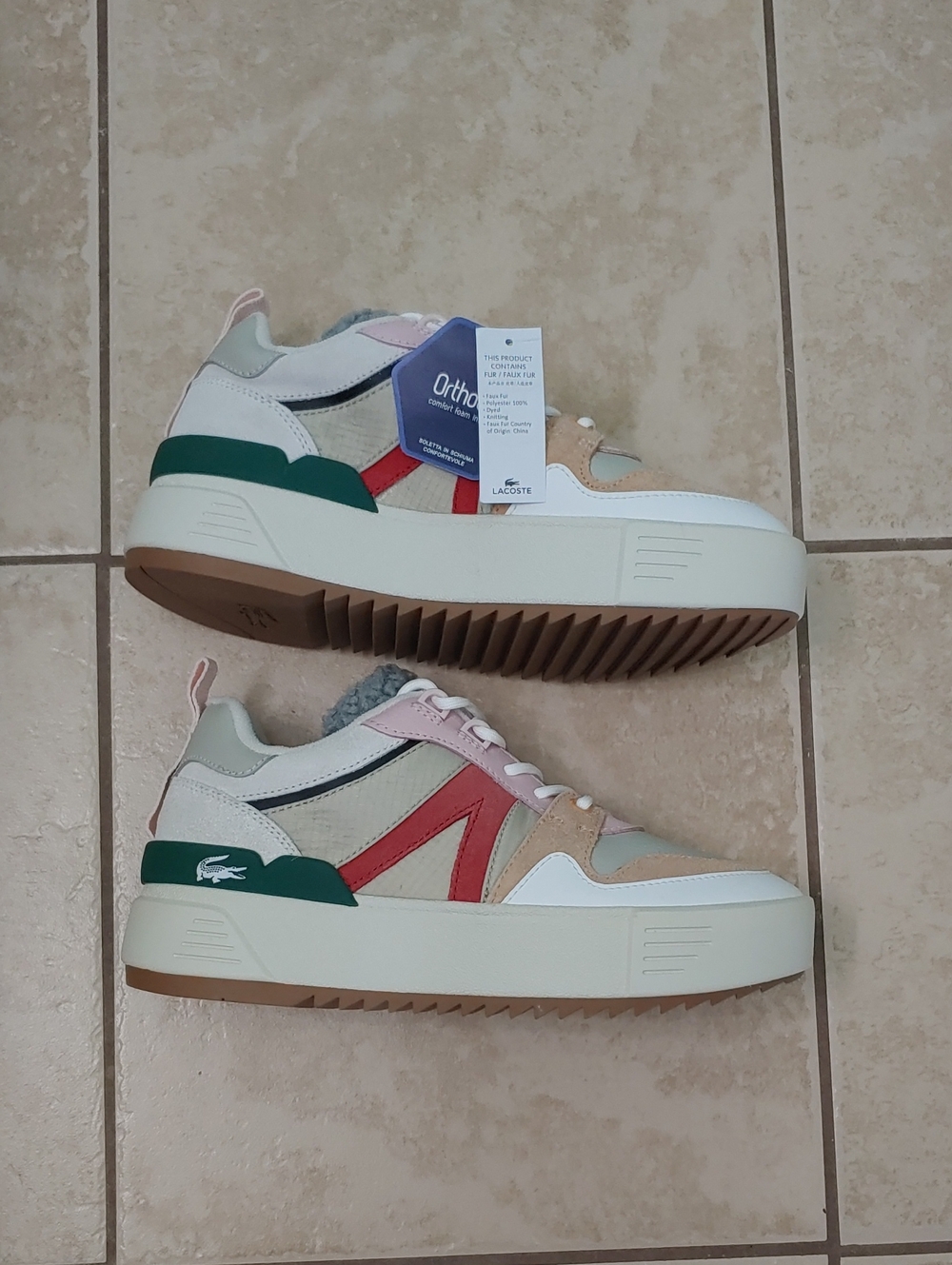 Lacoste Trainers Women's L002 Winter Leather Outdoor Shoes NWT Size 7.5